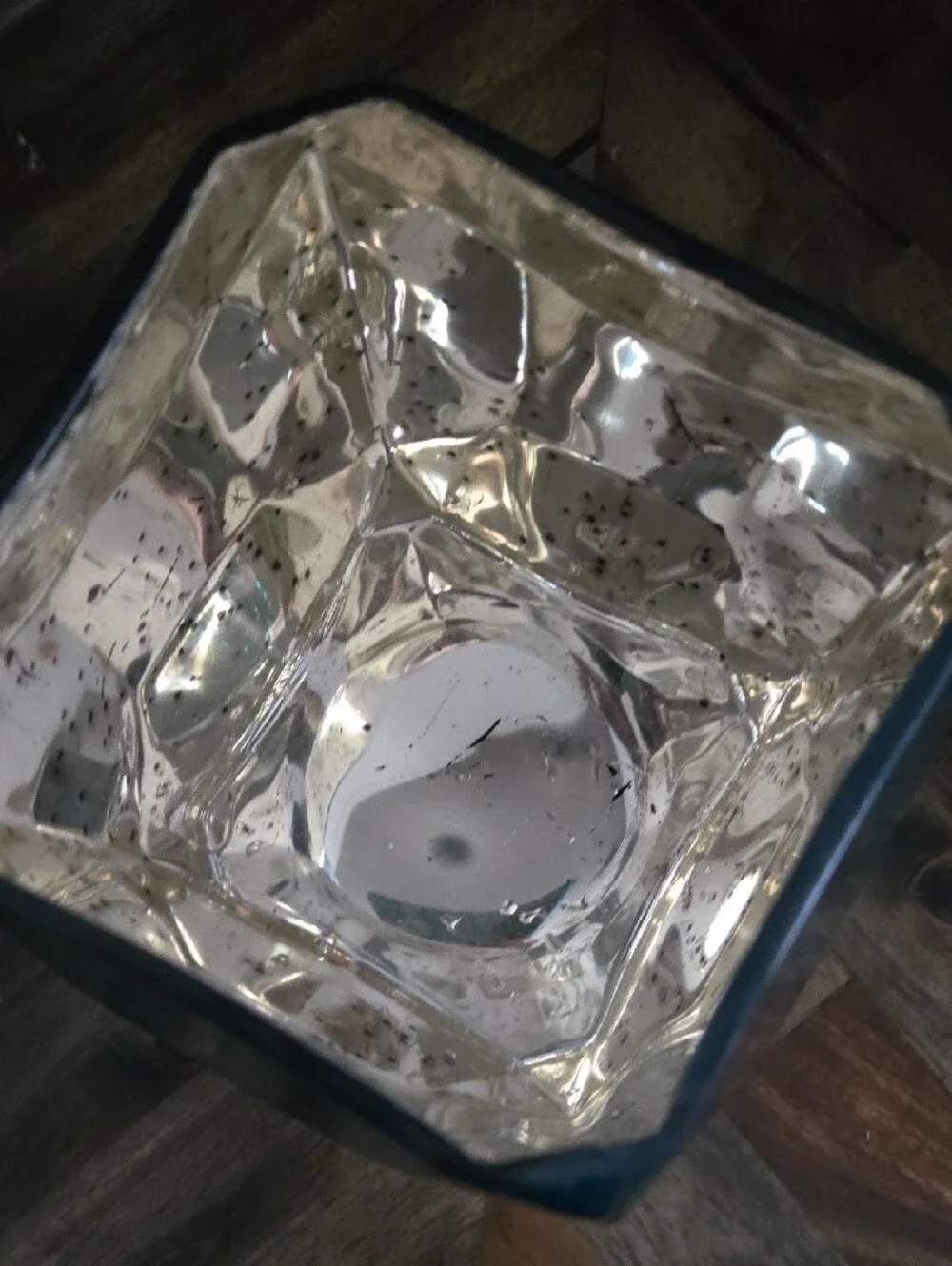 Anthropologie Jewel Glass Hurricane Candle Holder -DISCONTINUED